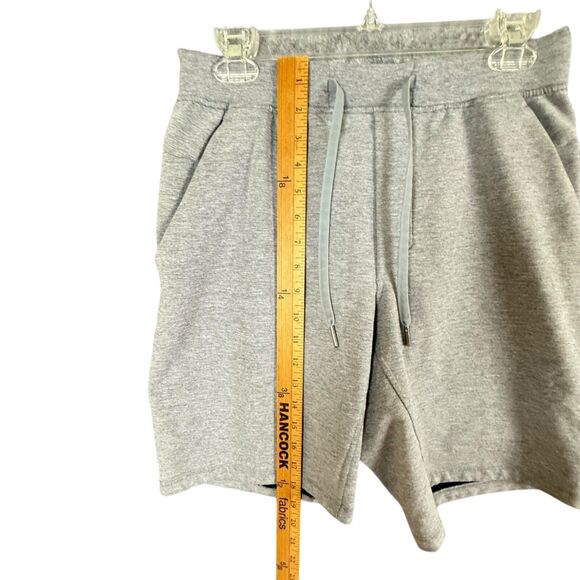 Lululemon City Sweat Shorts French Terry 9” Inseam Heathered Gray Mens M Pockets - Picture 10 of 11